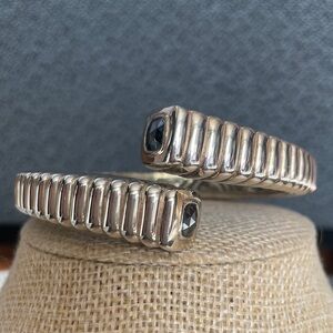 NWOT John Hardy Sterling Silver Bedeg Hematite Twist Cuff